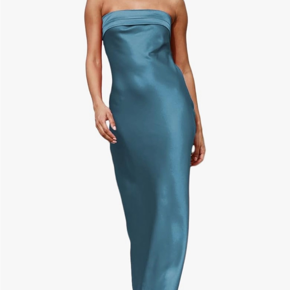 Elegant Blue Women's Dress
